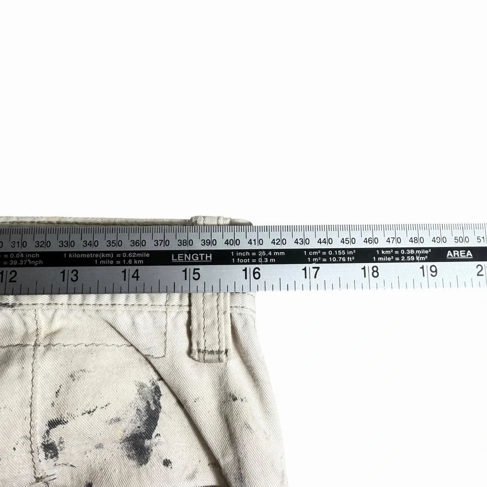 Levi's Cargo Loose Straight Pants 31x32 Paint Splatter Distressed Workwear Y2K